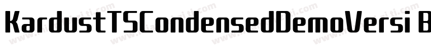 KardustTSCondensedDemoVersi BoldIta字体转换